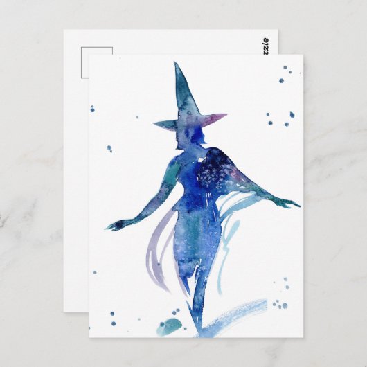 Hexenkarte Postkarte (Vorne/Hinten)