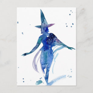 Hexenkarte Postkarte