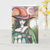 Hexenkarte und Triokarte von Molly Harrison Karte (Gelbe Blume)