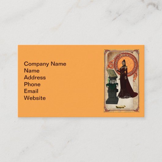 Hexenkartenkarte Visitenkarte (Vorderseite)