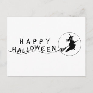 Hexenkasten Halloween Postkarte