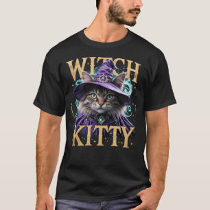 Hexenkätzchen T - Shirt: Halloween Cat Lover T-Shi T-Shirt