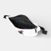 Hexenkatze auf einem Kürbis Bauchtasche (Offen)