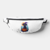 Hexenkatze auf einem Kürbis Bauchtasche (Ablage )