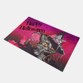 Hexenkatze Fußmatte (Schrägansicht)