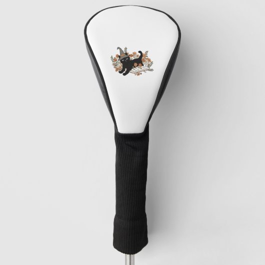 Hexenkatze golf headcover (Vorderseite)