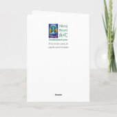 Hexenkatze-Grußkarte Karte (Rückseite)