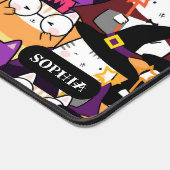 Hexenkatze Halloween Bumbkin Funny Cat Schreibtischunterlage (Ecke)