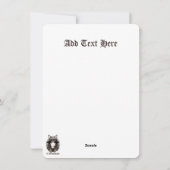 Hexenkatze Halloween Niedliches Portrait Feiertagskarte (Rückseite)