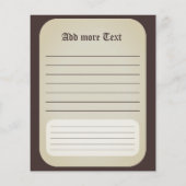 Hexenkatze Halloween Niedliches Portrait Flyer (Hinten)