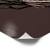 Hexenkatze Halloween Niedliches Portrait Poster (Ecke)