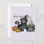 Hexenkatze | Hexe Postkarte (Vorne/Hinten)
