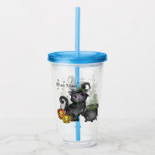 Hexenkatze | Hexe Vibes Acryltrinkbecher (Vorderseite)