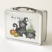 Hexenkatze | Hexe Vibes Metall Brotdose (Rückseite)