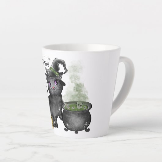 Hexenkatze | Hexe Vibes Milchtasse (Rechte Ecke)