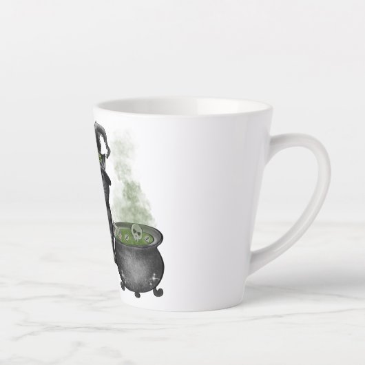 Hexenkatze | Hexe Vibes Milchtasse (Rechts)