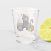 Hexenkatze | Hexe Vibes Schnapsglas (Rückseite)