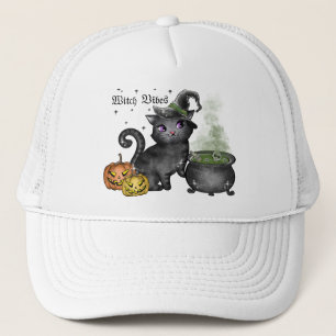 Hexenkatze   Hexe Vibes Truckerkappe