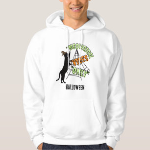 Hexenkatze in halloween essbar hoodie