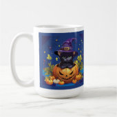 Hexenkatze Kitten Pumpkin All Hallow Eve Tasse (Links)