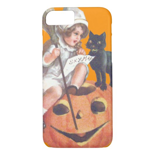 Hexenkatze Kürbislaterne Pumpkin Case-Mate iPhone Hülle (Rückseite)