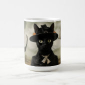 Hexenkatze mit Kürbissen  Kaffeetasse (Mittel)