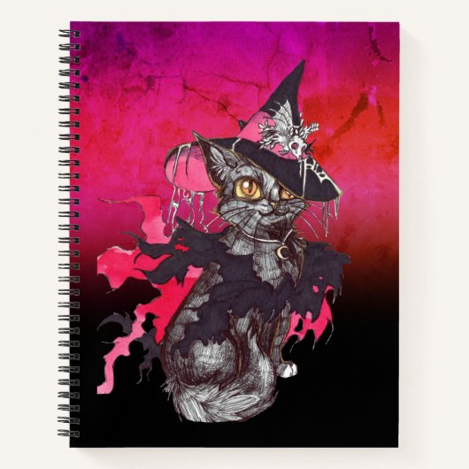 Hexenkatze Notizblock (Vorderseite)