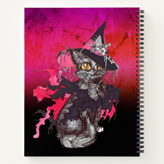 Hexenkatze Notizblock (Rückseite)