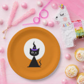 Hexenkatze Pappteller (Party)