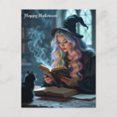 Hexenkatze Postkarte (Vorderseite)
