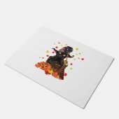 Hexenkatze Pumpkin Fall Lover Funny Cat Geschenk f Fußmatte (Schrägansicht)