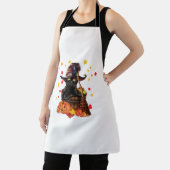 Hexenkatze Pumpkin Fall Lover Funny Cat Geschenk f Schürze (InSitu)