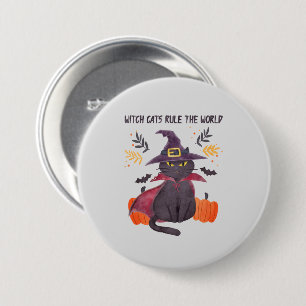 Hexenkatze regieren die Welt Button