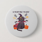 Hexenkatze regieren die Welt Button (Vorderseite)