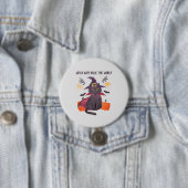 Hexenkatze regieren die Welt Button (Beispiel)