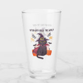 Hexenkatze regieren die Welt Glas (Rückseite)
