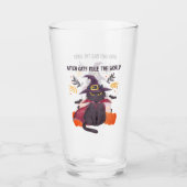 Hexenkatze regieren die Welt Glas (Vorderseite)