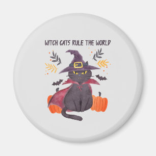 Hexenkatze regieren die Welt Magnet