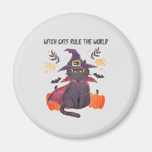 Hexenkatze regieren die Welt Magnet (Vorne)