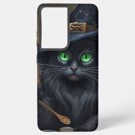 Hexenkatze Samsung Case - Zaubertranke glühen Samsung Galaxy Hülle