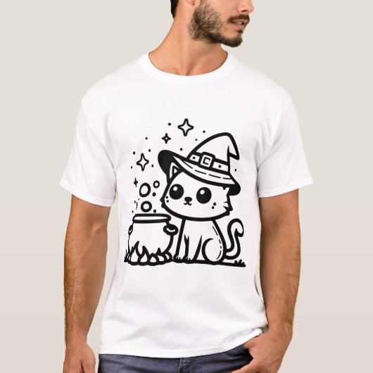 Hexenkatze T-Shirt (Vorderseite)