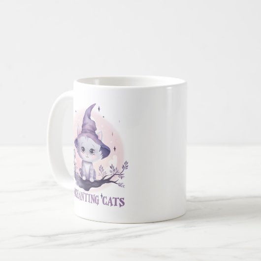 Hexenkatze verzaubern kaffeetasse (Vorderseite Links)