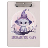 Hexenkatze verzaubern klemmbrett (Vorderseite)