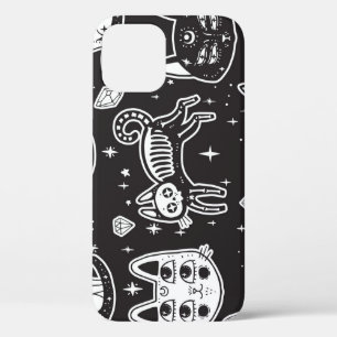 Hexenkatze: Vintage Abgeschiedene Illustration Case-Mate iPhone Hülle
