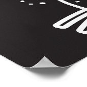 Hexenkatze: Vintage Abgeschiedene Illustration Poster (Ecke)