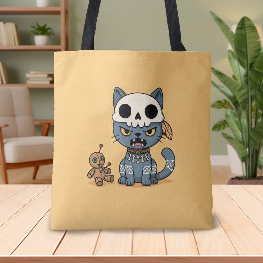 Hexenkatze Voodoo-Puppe Gelb Tasche