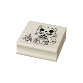 Hexenkatze Voodoo-Puppe Gummistempel (Stempel)