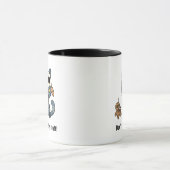 Hexenkatze Voodoo-Puppe mit individuellem Text Tasse (Zentrum)