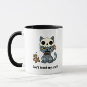 Hexenkatze Voodoo-Puppe mit individuellem Text Tasse (Links)