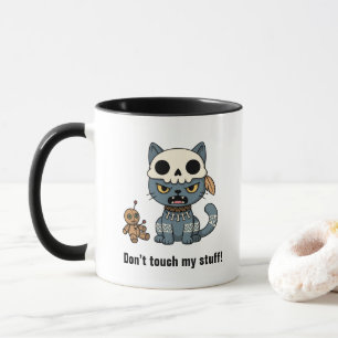 Hexenkatze Voodoo-Puppe mit individuellem Text Tasse